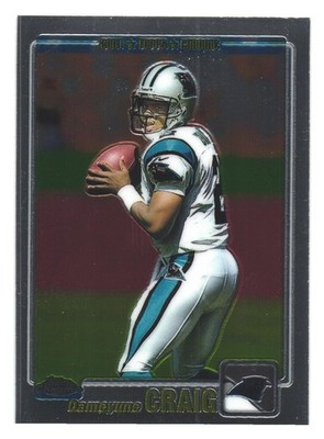 2001 Topps Chrome NFL Football Carolina Panthers Dameyune Craig