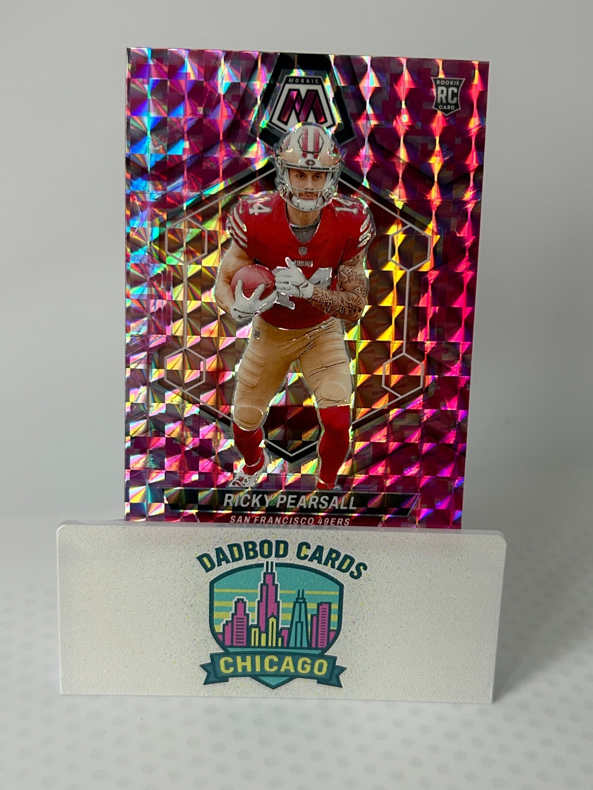 2024 Panini Mosaic - Rookies Ricky Pearsall #331 Camo Pink Mosaic Prizm (RC)