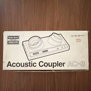 Radio Shack TRS 80 AC 3 Acoustic Coupler Modem 26 1174 w/ Box Vintage