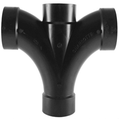 GRAINGER APPROVED 02249 Double Fixture Wye, 3 in, Schedule 40 3GUR6