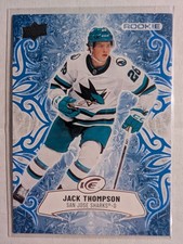 Upper Deck 2024-25 ICE Rookie Jack Thompson #130 San Jose Sharks NHL Hockey Card. rookie card picture