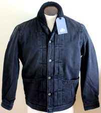 Levi's Made  Crafted Men's Type 2 Black denim Sherpa lined Trucker Jacket NWT