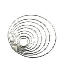 10 Pcs Metal Round Dreamcatcher Multi Size Handmade Craft Accessories