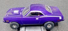 Auto World 1970 Hemi Cuda Metallic Purple with White Stripes New