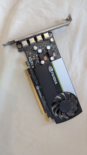 NVIDIA T600 4GB GDDR6 – Workstation Grafikkarte – inkl 4× Mini DisplayPort Kabel