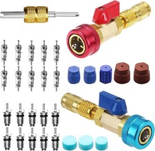 Needle Quick Replace Remover Installer Tool Set 31pcs R134A Valve Core Kit