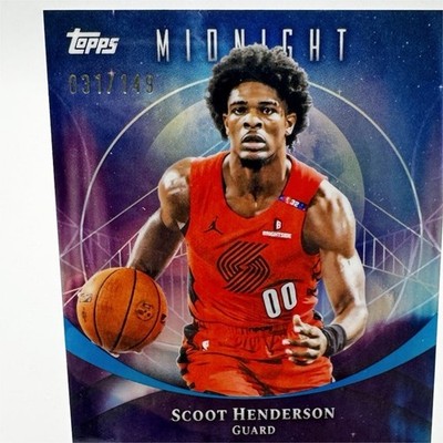 Topps 2025-26 Midnight #53 Morning /149 Scoot Henderson Trail Blazers