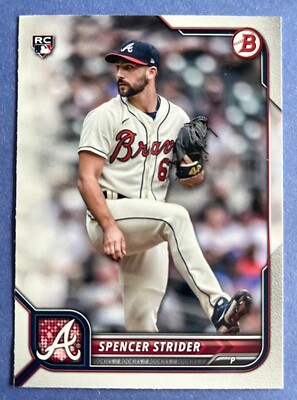 Spencer Strider 2022 Bowman Baseball Rookie Card #41 ATLANTA BRAVES