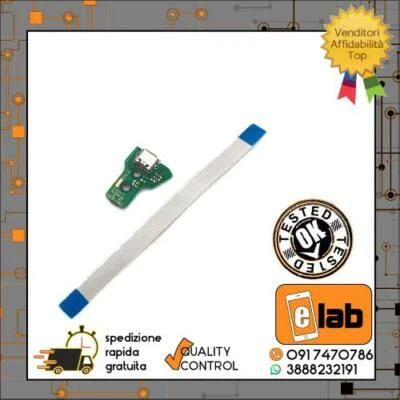 CONNETTORE DI RICARICA PCB + FLAT PER SONY PLAYSTATION 4 12 PIN JDS-040 FLEX