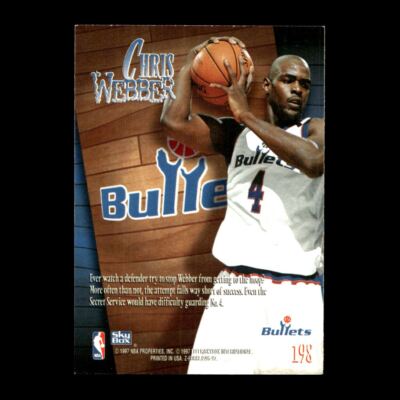 Chris Webber 1997-98 SkyBox Z-Force Golden State Warriors #198