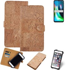FOR Motorola Moto G9 Play SMARTPHONE CASE COVER WALLETCASE CORK