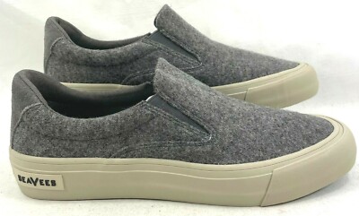 SeaVees men’s gray heather wool Hawthorne Slip on shoe size 8.5 SeaVees Men main image 2