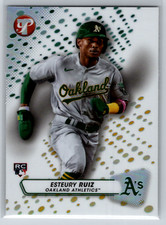Esteury Ruiz 2023 Topps Pristine Refractor Rookie #73 Oakland Athletics