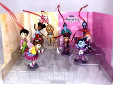Disney Junior Deluxe Vampirina & Fancy Nancy Christmas Ornaments Figure 9pc Set