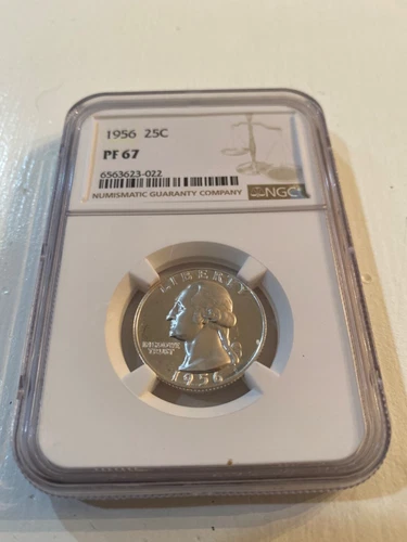 1956 NGC PF67 25c - Silver Proof Quarter