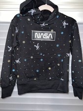 Eighty Eight Brand NASA Sweatshirt Hoodie Black Size Kids 7