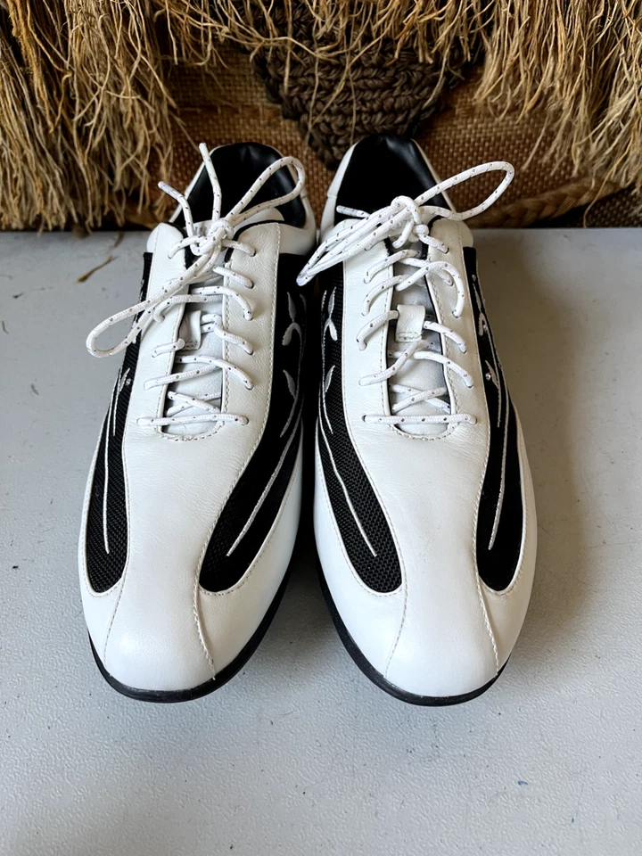 Calzado Calzado Callaway Golf W46431 Cuero Negro/Blanco Zapatos Talla 9 Foto 3 de 4