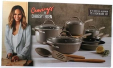 1 Set Cravings Chrissy Teigen 12 Piece Nonstick Aluminum Porcelain Cookware Set