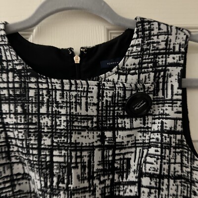 Tommy Hilfiger dress black and white pencil size 4 | eBay
