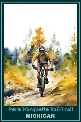 Marquette Mountain Bike Trail Map Pere Marquette Rail-Trail Off
