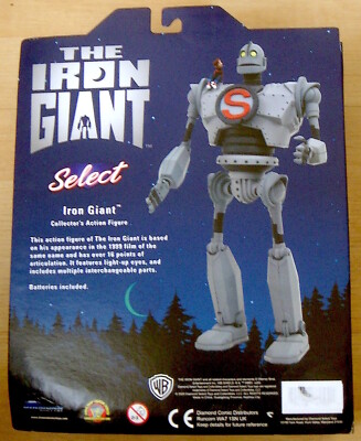 Statue Iron Giant (Géant De Fer) En PVC - 25 Cm, Avec Le S Sur La Poitrine, Collection Diamond Select Toys