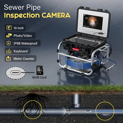 165FT 5mm 10 inch IPS Monitor  Sewer Camera