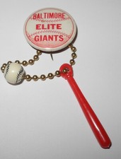 1940's Baseball Baltimore Elite Giants Negro League Roy Campanella Rookie Pin