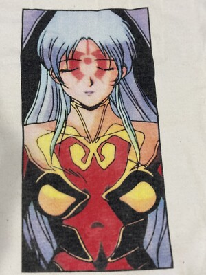 Vintage Macross II Ishtar Manga Video Anime Ringer T-Shirt Size L 