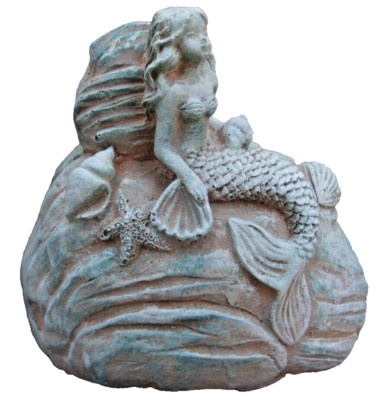 Latex mermaid rock mold plaster cement concrete casting mould  3''W x 3''H