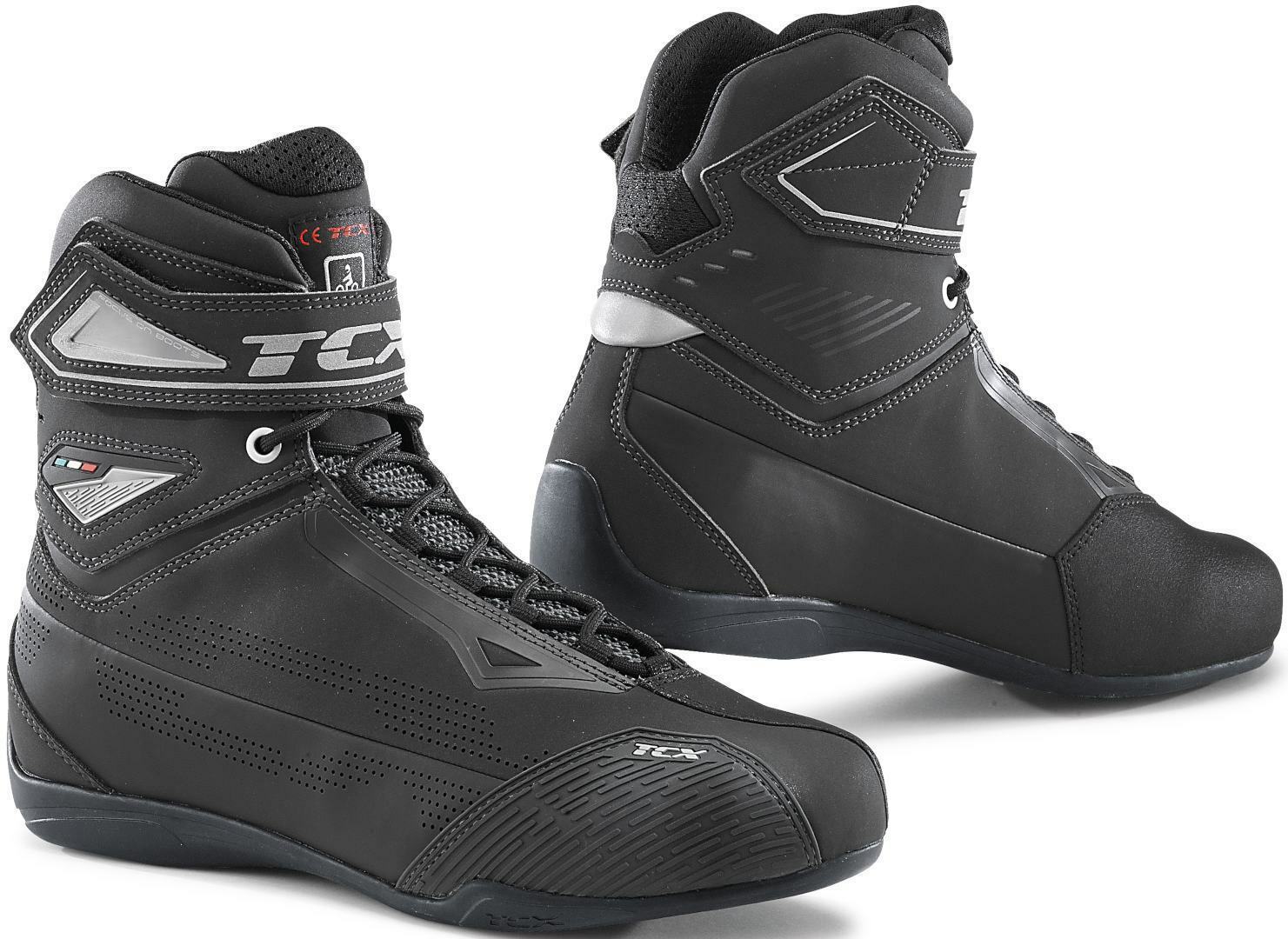 SCARPE ESTIVE STIVALI BOOTS MOTO TCX RUSH 2 AIR NERO GUNMETAL BLACK TG 40