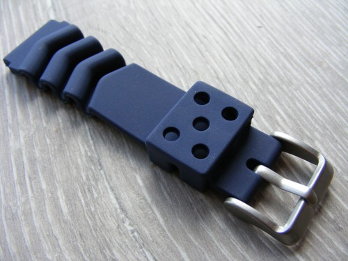 For Seiko Rubber Silicone Watch Strap Band Bracelet Steel Buckle Blue 20mm NEW - Picture 12 of 18