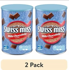 Swiss Miss Milk Chocolate Flavored Hot Cocoa Mix, 45.68 Oz Canister  2 pack
