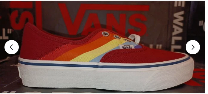 Vans sales biking red