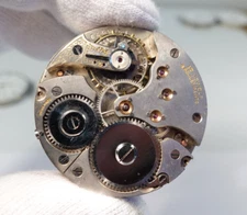 SWISS MADE POCKET WATCH MOVEMENT - WORKING - 43.15mm - DENNISON - 17 JEWELS