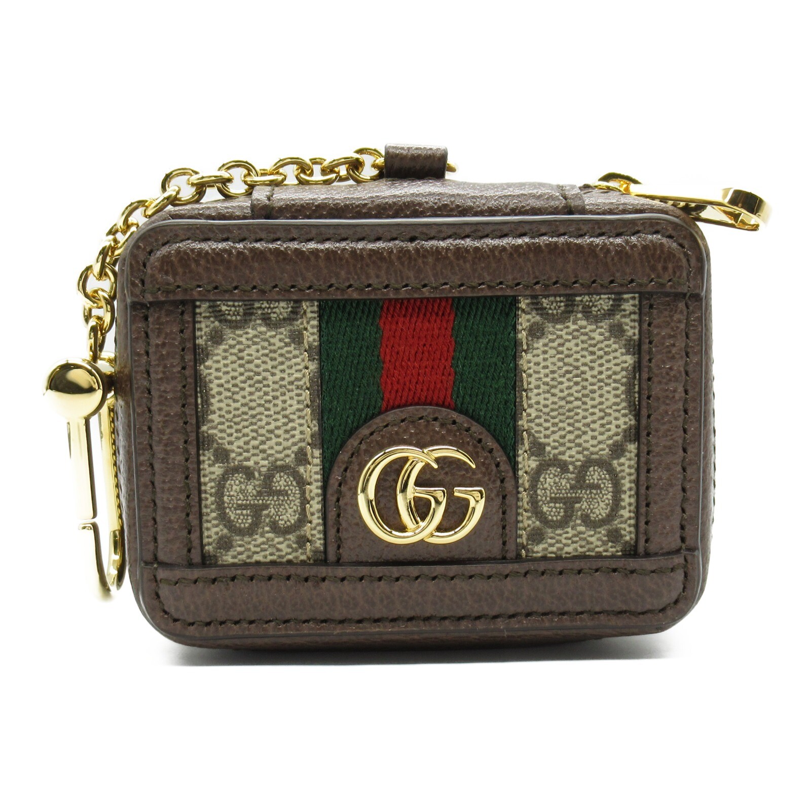 ALTRA GUCCI AirPods custodia auricolare borsa 699771 tela pelle marrone beige usata