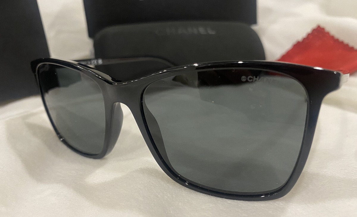 CHANEL Sunglasses AUTHENTIC 5447 CH5447 Cc silver Black CHANEL Sunglasses AUTHENTIC 5447 CH5447 Cc silver Black