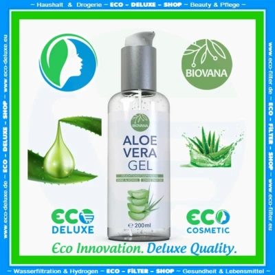 BIOVANA Aloe Vera Gel 200ml pflegt & kühlt 🍀 After Sun pflege 💰 HOT % SALE 🛒