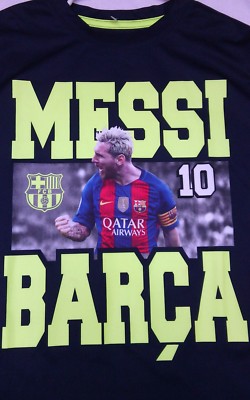 Maillot Enfant FC Barcelone Messi #10 - Taille 28 - Qatar Airways, UNICEF (occasion)
