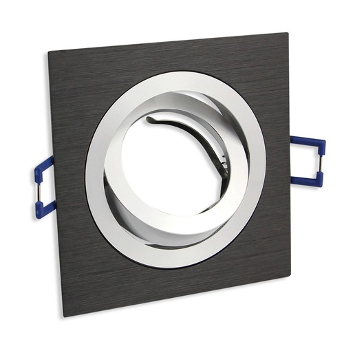 6x LED Einbaustrahler Set 230V 5-7 Watt rund eckig Spot Alu 80mm Bohrloch - Bild 6 von 27