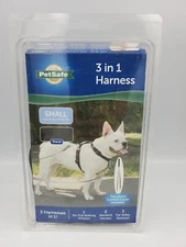 Petsafe Dog Harness Small Black Control Leash Adjustable 3 In 1 Car Restraint  