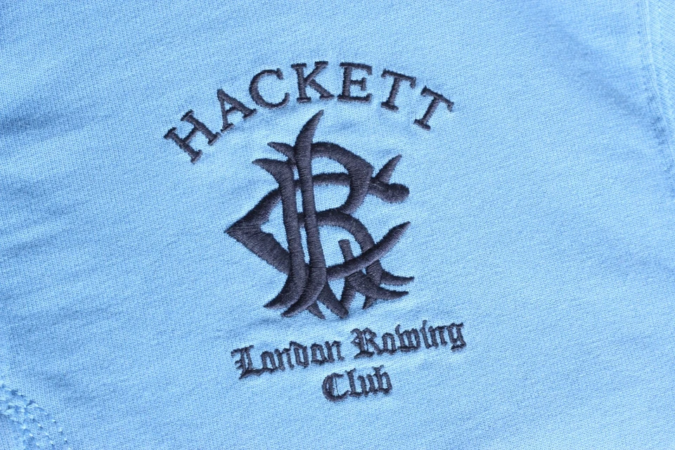 HACKETT London Rugby Shirt Manica Lunga Uomo Taglia M VR0406 - Immagine 4 di 4
