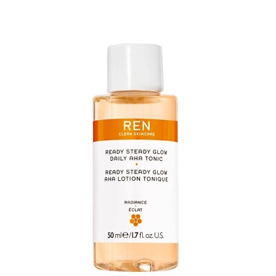 Neu - Ren 50ml Clean Skincare 'Ready Steady Glow' Daily AHA Tonic BRANDNEU