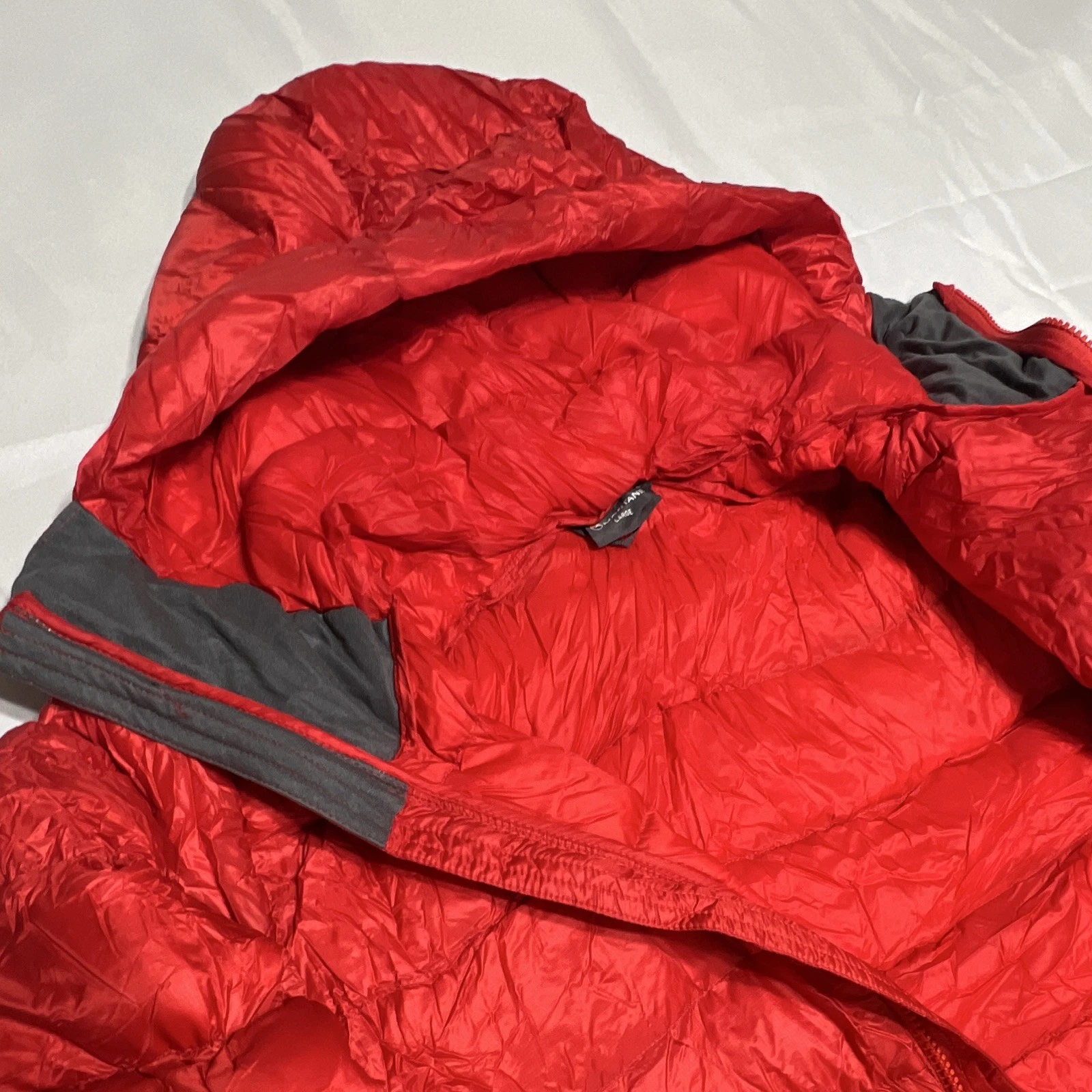 Montane Featherlite 800 Down Hooded Puffer Jacket Full Zip Packable Men’s L Red - product detail image 11