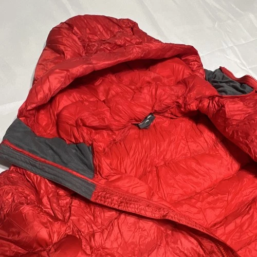 Montane Featherlite 800 Down Hooded Puffer Jacket Full Zip Packable Men’s L Red image 11