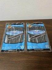 Lot Of 2 Paper Mate Write Bros Pack Of 10 Pens 2008 Black Medium 1.0mm Ball Pt