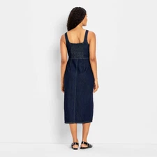 Women's 90's Denim Midi A-Line Dress - Future Collective