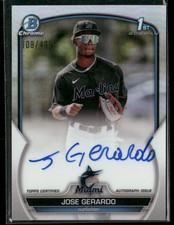 2023 Bowman Chrome #CPA-JG Jose Gerardo Prospect Autographs Refractor #/499