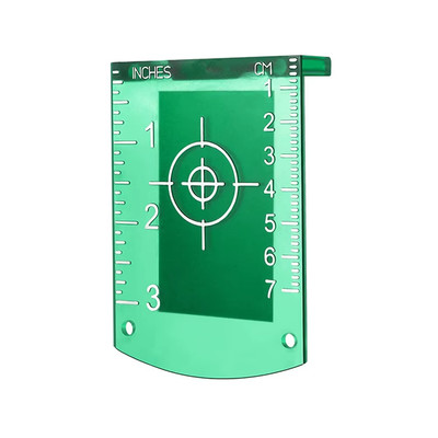 2Pcs Laser Level Target Board Red/Green Line Beam Distance Plate Inch/Cm Levelin