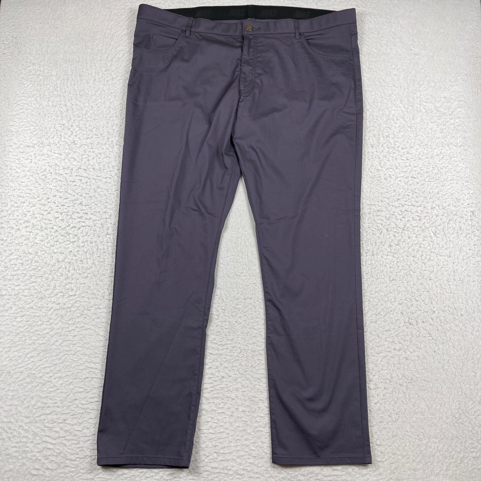 Nike Golf Pants Mens 40x32 Gray Dri-FIT Performance Straight Leg Trousers