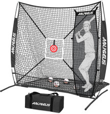 6'X6' Baseball Softball Practice Net,Pitching Net,Batting Net,With Dummy